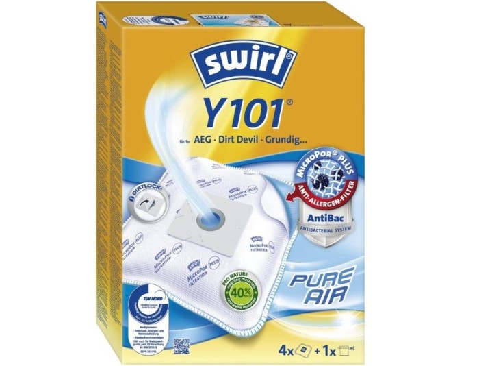 Set 4 saci aspirator Y101 VERP Swirl, 6778324 pentru Hoover, Nilfisk
