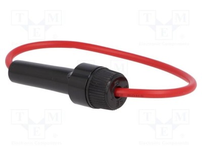 Clemă pe cablu pentru siguranțe cilindrice 6,3x30mm și 6,3x32mm 15A SCI foto