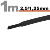 Tub termocontractibilNegru &bull; 2,5 / 1,25mm Best CarHome