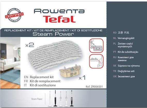 KIT DE INLOCUIRE, 2 LAVETE + 1 CARTUS ANTICALCAR ZR006501 pentru aspirator rowenta GROUPE SEB