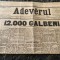 Ziarul Adevarul, marti 26 febr 1891, dir Alex. Beldimanu, 4 pag, stare deosebita