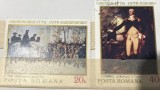 (3) Timbre Serii Romania Personalitati Picturi Arta, Stampilat