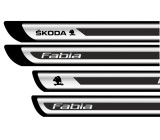 Set Protectii Praguri Gri - Fabia
