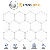 Cumpara ieftin Lumina LED Hexagonala Profesionala Aluminiu , 11 Module 568mm 299x415CM - Service Auto, Detailing, Ateliere, Spatii Comerciale