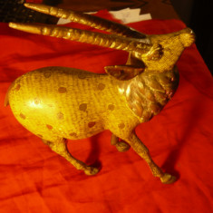 Statueta - Antilopa Africana , bronz emailat , dim.=17x17cm