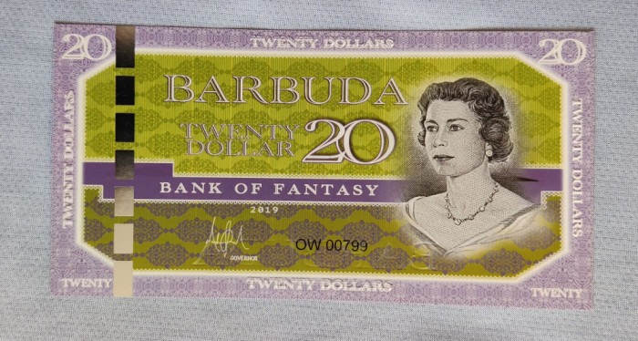 Bank of Fantasy - Barbuda Island - Set 1 /2 /5 /10 /20 /50 Dollars (2019)