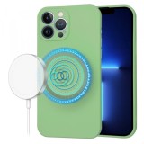 Husa MagSafe pentru Apple iPhone 13 Pro Max, Techsuit, SoftFlex, Verde