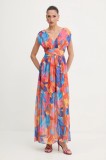 Morgan rochie culoarea portocaliu, maxi, evazați, RUPIL.F