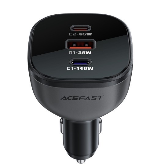 Incarcator pentru Masina 2x USB, 165W, Fast Charging, Temperature Control - Acefast (B14) - Black