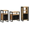 VidaXL Set de mobilier pentru baie 3 pcs Maro Lemn de mango solid 3305626
