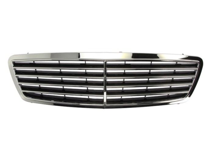 Grila radiator Mercedes Clasa C (W203) 05.2000-2004 Model AVANGARDE , crom/gri, A20388001839040, 500305-3 completa , 9 bari