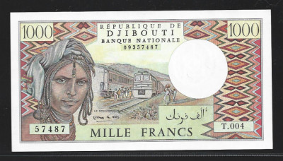 Djibouti 1000 Francs 1988 P -37 --UNC foto