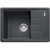 Chiuveta bucatarie compozit fragranite Franke UCG 611-62 Negru, dreptunghiulara, 1 cuva cu picurator, 62x43.5x20 cm, adancime cuva 20 cm, Negru