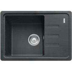 Chiuveta bucatarie compozit fragranite Franke UCG 611-62 Negru, dreptunghiulara, 1 cuva cu picurator, 62x43.5x20 cm, adancime cuva 20 cm, Negru