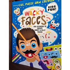 Wacky Faces. Use Stickers to crete sweet &amp; silly faces (Fete trasnite. Foloseste autocolante pentru a crea fete dragute si amuzante - carte in limba e