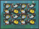 WWF-1997 MICRONEZIA-Bloc cu 4 serii tematica PESTI MNH