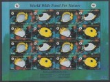 WWF-1997 MICRONEZIA-Bloc cu 4 serii tematica PESTI MNH, Nestampilat