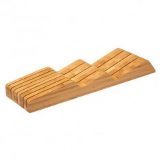 Suport cutite sertar, bambus, 40x5x12 cm foto