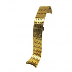 Bratara pentru Ceas Aurie din Otel Inoxidabil - Capete Curbate - 22mm - WZ3795