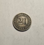 Italia 20 Centesimi 1895 Patina Frumoasa
