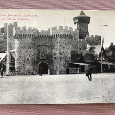 Carte postala - Expozitia universala de la LIEGE, Belgia, anul 1905