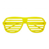 Ochelari disco neon galbeni - marimea 140 cm