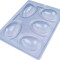 Forma ciocolata bomboane/praline Ou, 3 parti, 5 cavitati, 65mmx42mm, 50g