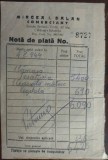 Cumpara ieftin BILET / NOTA DE PLATA TIMBRATA: 4 mai 1944 (MIRCEA I. BALAN/COMERCIANT/CALARASI)
