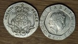 Anglia Marea Britania set 2 x 20 pence 1987 + 2000 busturi diferite Elisabeta, Europa