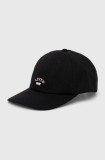 Levi&#039;s șapcă de baseball din bumbac culoarea negru, cu imprimeu, 000AG-0000