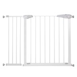 Poarta de siguranta Safety Gate pentru scari, ajustabila 104-113 cm, din otel, alba Household NewTrend
