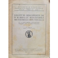 Legaturi Descoperite De D.m. Beza, Cu Manastirile Meteorele D - N. Iorga , FG