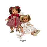 Papusa Nines D&#039;Onil, Alex Craciun, cu rochie alba, cu miros de vanilie, 40 cm