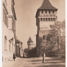 Romania Sibiu - Turnul Olarilor - Foto EMIL FISCHER 11 x16 cm