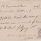 Great Britain 1867 One Penny Revenue Stamp on Money Receipt - heavy folds D.396