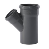 Ramificație HT 110/75 45 Grade pentru Instalații Canalizare Interioară