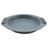 Tava rotunda antiaderenta cu manere din silicon Handy KitchenServ