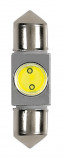 Bec Hyper-Led2 - 1SMD 12V sofit 10x36mm soclu SV85-8 1buc - Alb Garage AutoRide, Lampa