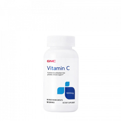 Vitamina C 1000mg cu macese, 100cps, GNC foto