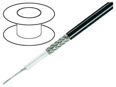 Cablu coaxial RG58 negru 100m 5mm