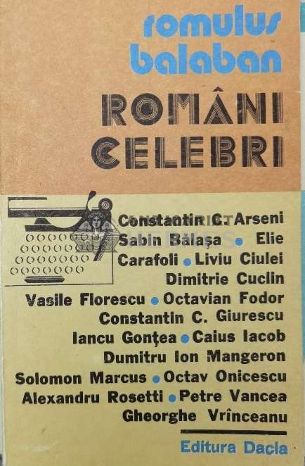 Romani celebri - 1979 - Romulus Balaban (Y109)