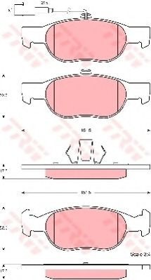 Set placute frana,frana disc FIAT BRAVA (182) (1995 - 2003) TRW GDB1564 foto