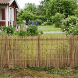 vidaXL Gard de Grădină Carbonizat 400 x 100 cm Stuf 42031259