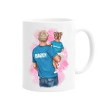 Cana alba personalizata &quot;daddy, daddy&#039;s girl&quot;, INOVATIX&reg;. 330ml