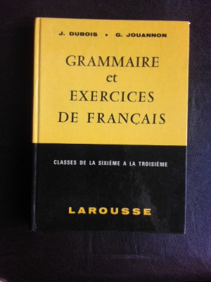 Grammaire et exercices de francais - J. Dubois foto