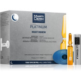 MartiDerm Platinum Night Renew serum cu efect exfoliant in fiole 10x2 ml