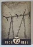 MONOGRAFIA INTREPRINDERII DE RETELE ELECTRICE CLUJ , LA 75 DE ANI de A. SUTEU , 1981