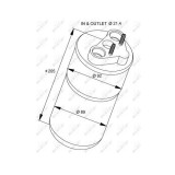 Uscator condensator aer conditionat Opel Vivaro (J7); Renault Trafic 2 (Jl) Nrf 33317