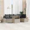 VidaXL Set de canapele pentru grădină 6 pcs Gri deschis Rattan poli