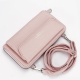 Cumpara ieftin Portofel si port telefon roz H6017 07